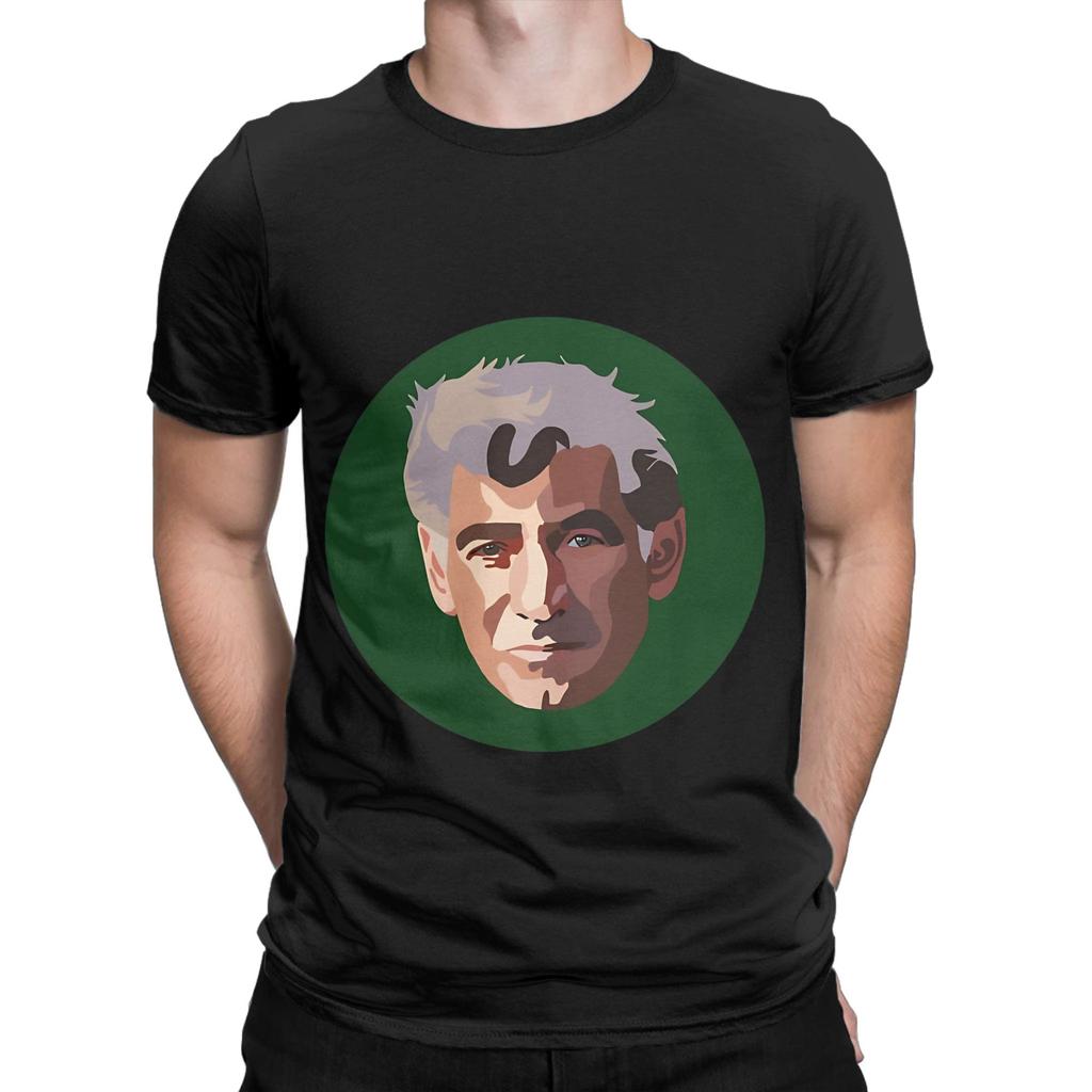 lLeonard bBernstein Funny Graphic 100% Cotton T-Shirt lLeonard bBernstein Tees Tops For Men