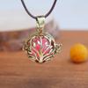 Vintage Hollow Pendant Necklace Can Be Opened, Long Pendant Accessory For Women