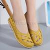 Summer Women Flat Shoes Casual Shoes Leather Slip-on Lofers Ladies Non-slip Cut Out Breathable Women's Moccasins Zapatos Mujer