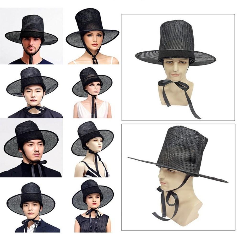 Lightweight Traditional Korean Gat Hat Adjustable Stage Performance Hat  Cultural Events