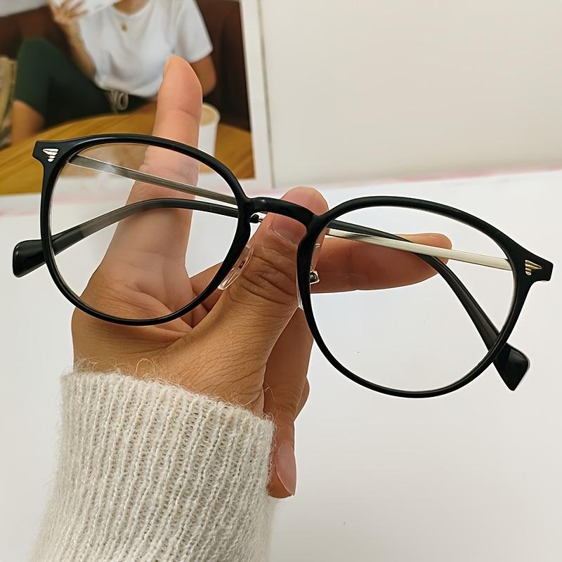 3 шт. Ультралегкие ПК+металл Овальные Маленькие Свежие Очки с защитой от синего света Модные и Высококлассные Унисекс