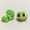 3D-печатная фигурка лягушки-геккона с подвижными суставами, фигурка лягушки с большими глазами, шарнирная модель животного, игрушка-фиджет, украшение для рабочего стола, орнамент