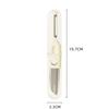 1pc Multifunctional Stainless Steel Fruit Knife Peeling Knife 2-in-1 Double End Portable Kitchen Tools