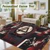 Crystal Velvet Square Rug Custom NameLinkin Park Pattern Non Slip Home Floor Decor Rug