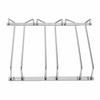 Dianoo Under Cabinet Wine Glass Rack with Hanging Wire, Stemware Rack Holder with Screws, Chrome Finish, 27cm, 3 Rows