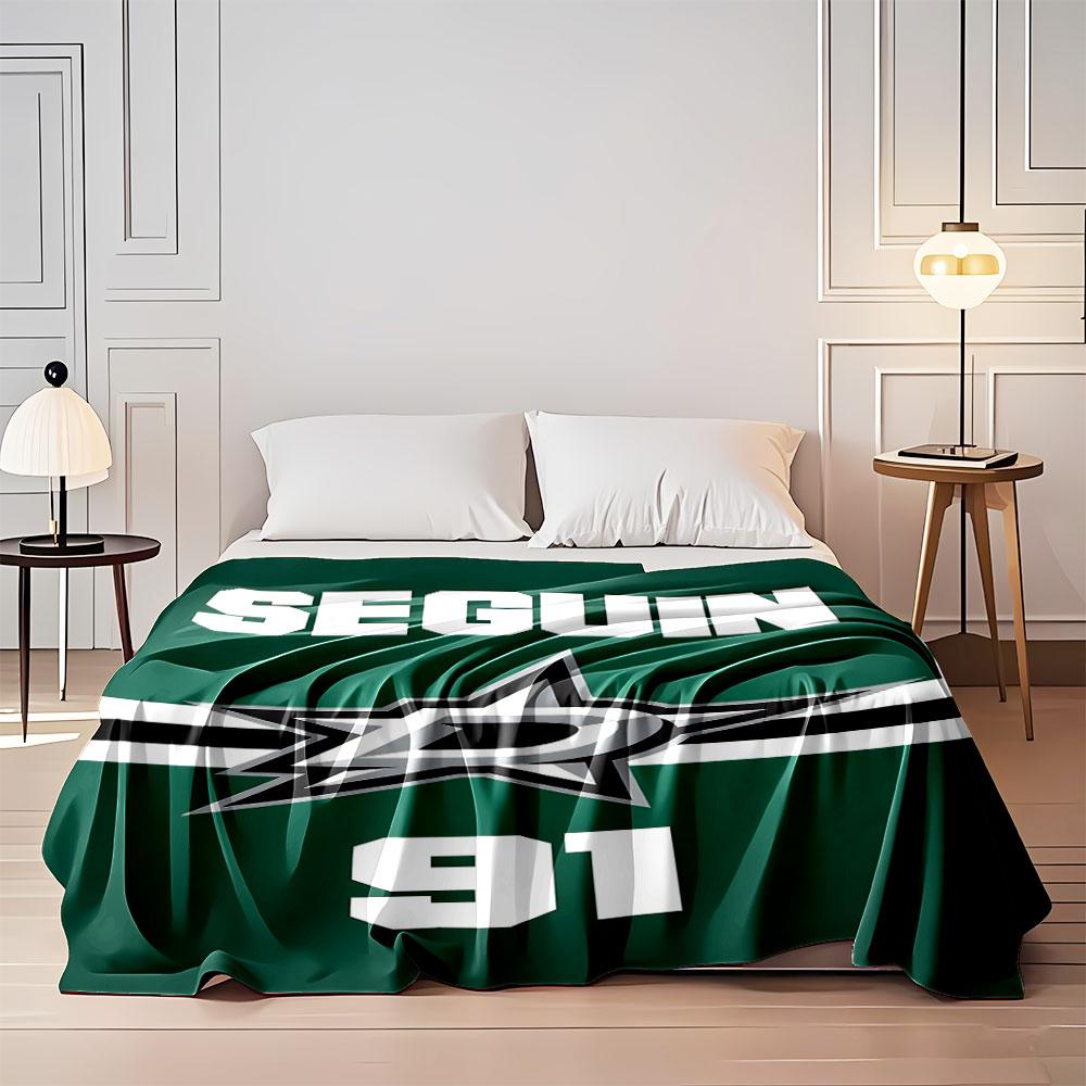 Dallas Stars Inspired Blanket Design print blanket soft and cozy perfect for the living room bed sofa or a nap,gift
