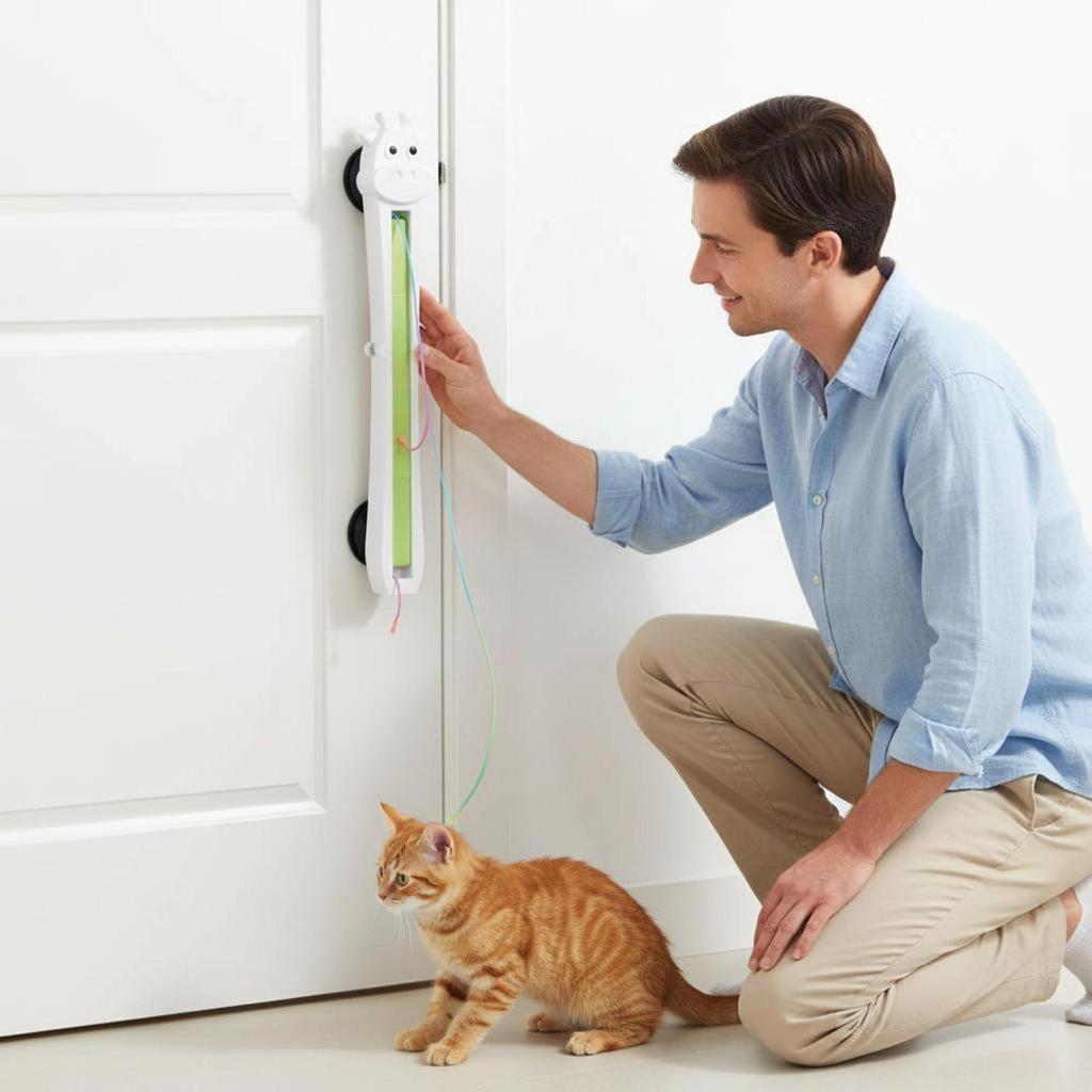 Automatic Flying Rope Cat Toy Complimentary Installation Electronic String