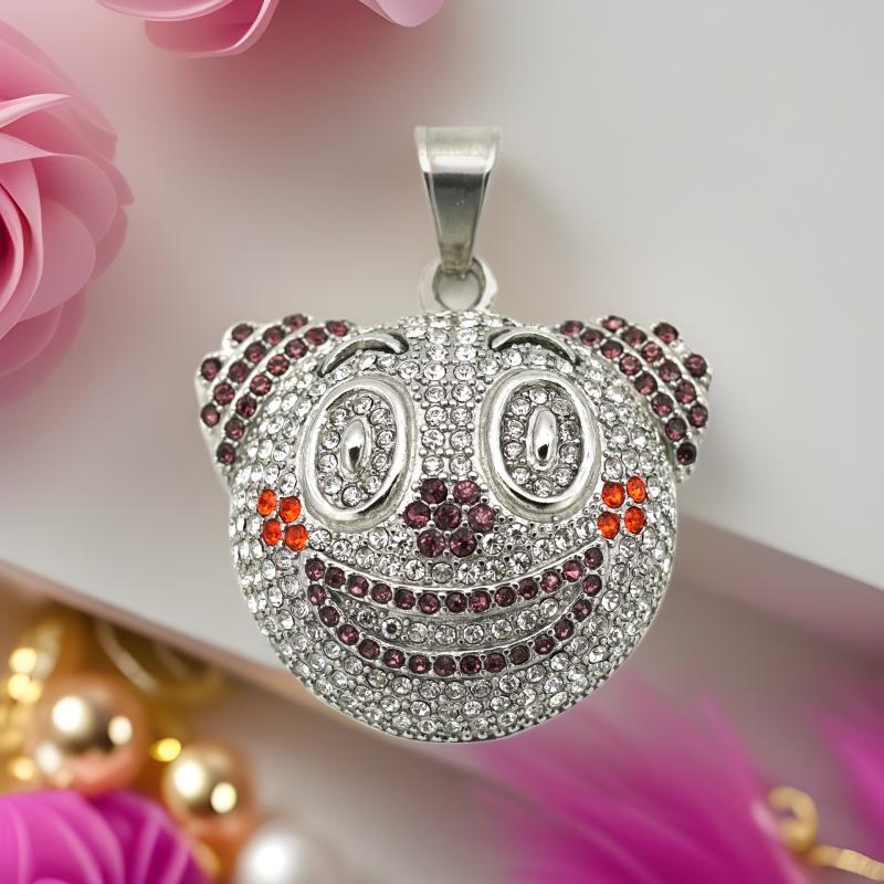 Hip-hop Fashion Light Luxury Clown Shiny Street All-match Pendant Necklace