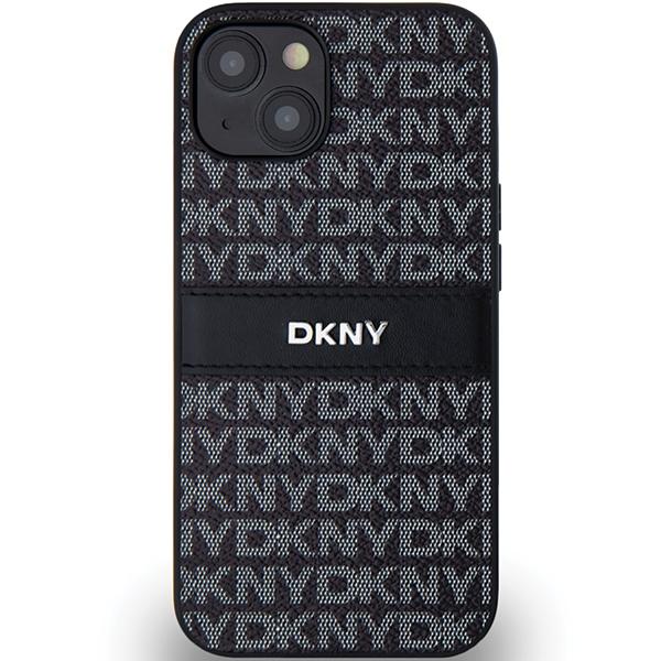 Dkny Dkhcp14Sprthslk Iphone 14 / 15 / 136.1 Czarny/Black Hardcase Leather Mono Stripe & Metal Logo
