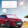 Foldable Car Window Sunshade Cover Car Front Windshield Sunscreen Visor with Storage Pouch UV Rays Protection