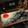 Large Ukiyo‑e Big Wave Red Sun Mousepad XXL Deskmat Non‑Slip Rubber Game Mouse Mat Computer Keyboard Mats Gamer Accessories