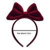 Рождественская бархатная повязка на голову с бантом, черная, красная, детские головные уборы, новые аксессуары для волос, рождественские товары