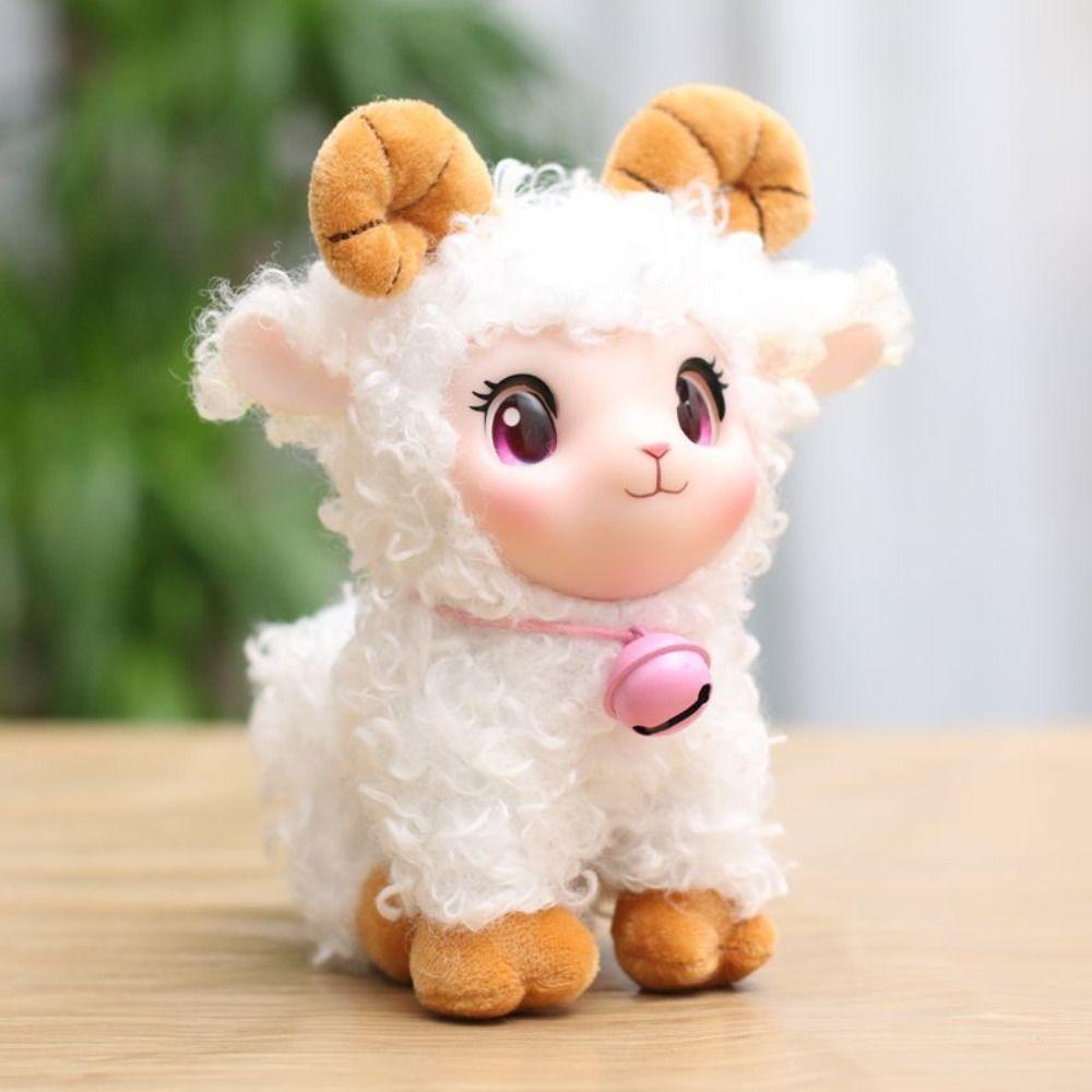 Cartoon Vinyl Sheep Plush Toys Cute Sheep Bag Pendant  Backpack Decoration
