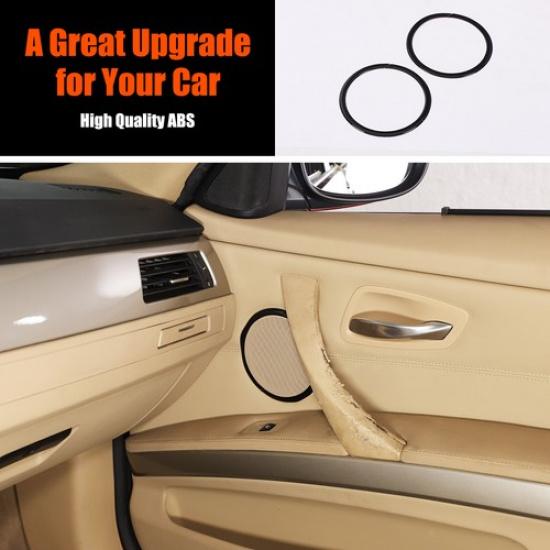 Glossy Black Car Speaker Tweeter Ring Trim Cover For BMW 3 Series E90 2005-12