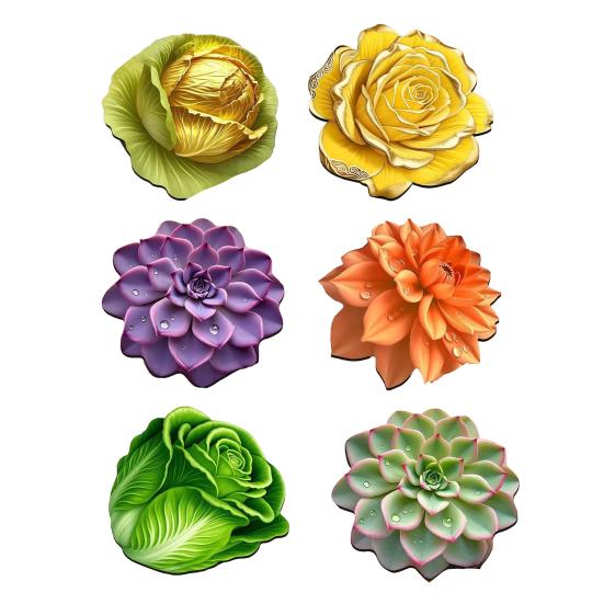 3D Цветочный Плейсмат Диатомовая Земля Абсорбирующий Обеденный Мат Термостойкий Реалистичный Цветочный Плейсмат для Обеденного Стола Кухонной Столешницы Декор Стола