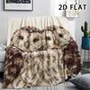 1Pc Close Owl Friends Print Flannel Blanket,High quality Comfortable for All Seasons,Home Decor,Warmth and Comfort,Perfect for Christmas Gifts