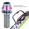Bicycle Titanium Alloy Water Bottle Cage Screw Bolt M5x12/16mm with Washer (Rainbow M5x16)