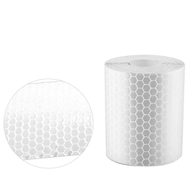 1м*5см светоотражающая наклейка безопасная светоотражающая лента для автомобиля велосипеда наклейки полоса рулон предупреждение безопасности украшение автомобиля