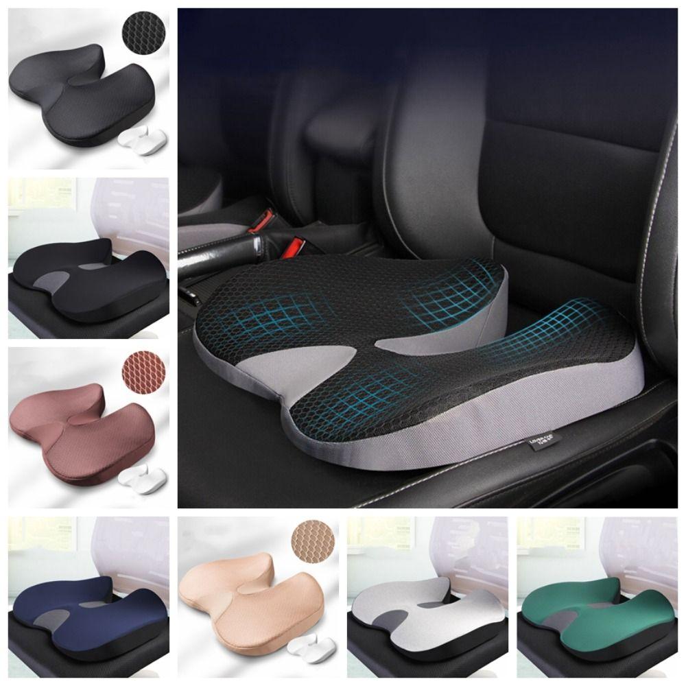 Полиэстер Нескользящая эргономичная подушка для сиденья Эргономичная подушка для сиденья с подголовником Комфорт для долгого сидения