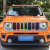ABS Car Front Grille Decoration Ring Cover Stickers For Jeep Renegade 2019 Up Car Exterior Accessories
