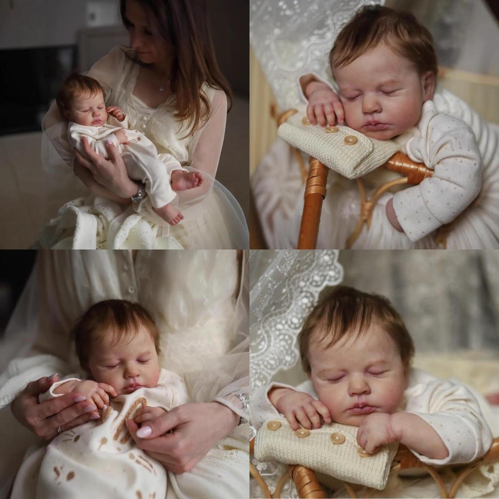 Реборн Baby Loulou, 19 дюймов, силиконовая кукла с реалистичными чертами, для коллекционеров и в подарок