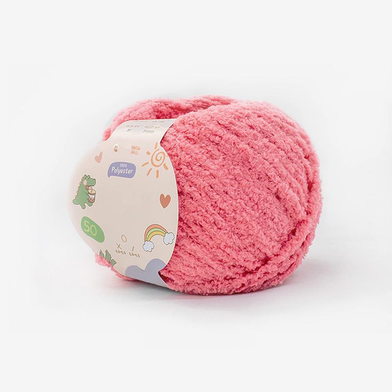 Soft Chenille Yarn Baby Knitting Wool Yarn Plush Thick Velvet Yarn for Hand Knitting Crochet DIY Sweater Scarf Hat Doll