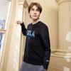 New FILA x V&A LIANMINGKUAN Sweatshirt Men's Jet Black F11M418201F-BK