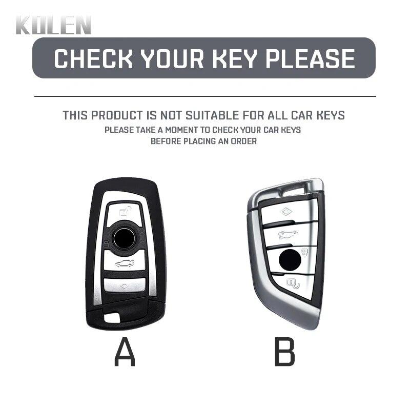 ABS Carbon Fiber Car Key Case Cover For BMW 1 2 3 4 5 6 7 Series X1 X3 X4 X5 X6 X7 F10 F20 F30 G20 G30 G01 F15 F16 G02 G05 F34