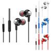 Простые проводные наушники с противоударным проводным управлением Mega Bass