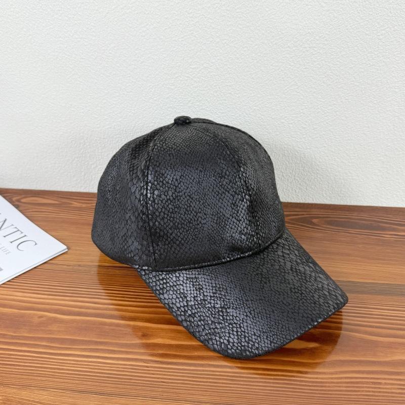 Spring new baseball cap for women, trendy snake-pattern hat, men's duckbill cap, fashionable sports casual sun protection hat