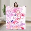 Puella Magi Madoka Magica Пледы Милая Девочка Мадока Канаме Шерстяные Новинка Теплые Пледы для Покрывала Зима