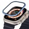 Металлический бампер + закаленное стекло для Apple Watch Ultra 49 мм ремешок Защитная пленка для экрана Защита от царапин HD Полная пленка iWatch Ultra 49 мм ремешок