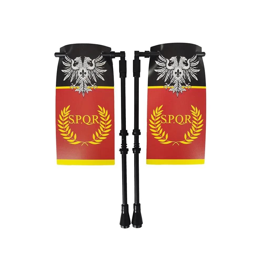 Флаг Строительный блок Средневековые города-государства Военная фигурка Флаг Оружие Древний Священная Римская империя Иерусалим Рыцарь Святого Лазаря Легион Игрушка