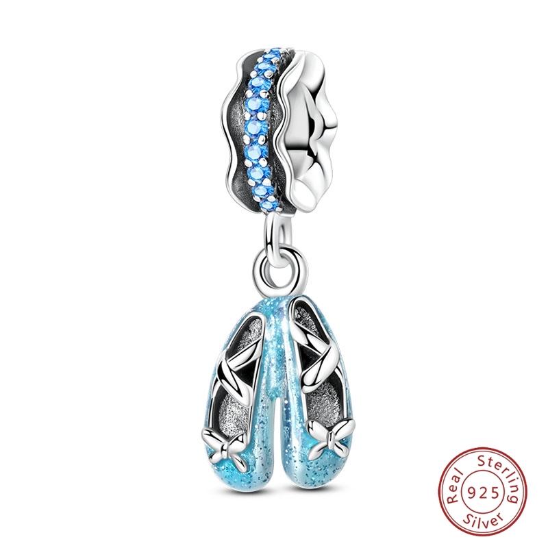 S925 Silver Pumpkin Cat Playing Card Graduation Bear Ring Seahorse 3mm Charms Beads Design DIY Fine Jewelry