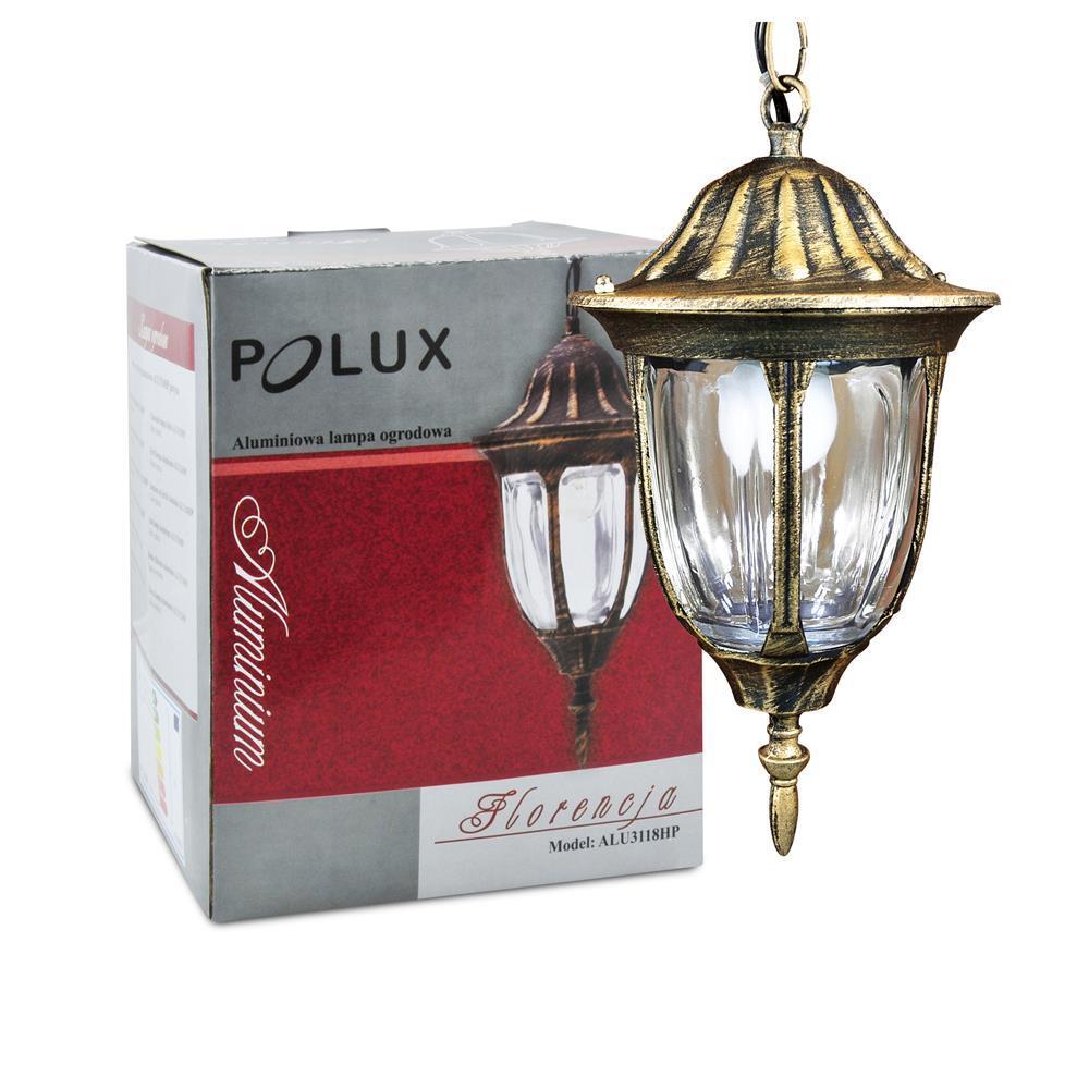 Lampa Ogrodowa Wisząca Retro Florencja E27 Ip43 Patyna Goldlux