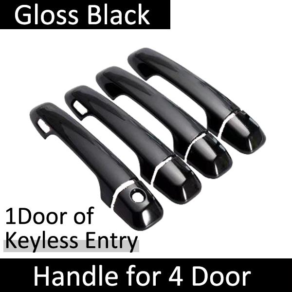Fit for Lexus GX460 J150 LC150 2010~ Gloss Black Smart Door Handle Cover Style Sticker Trim Car Protective Film