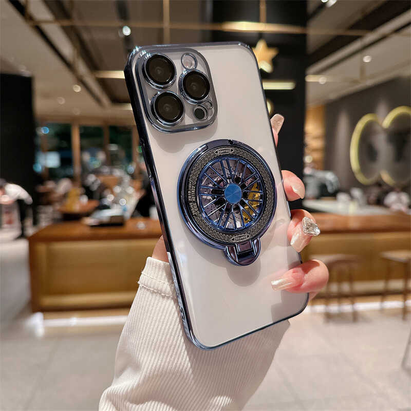 Подходит для чехла для мобильного телефона iPhone16, гироскопический магнитный всасывающий кронштейн 13/14 Apple 15promax, силиконовый чехол с гальваническим покрытием