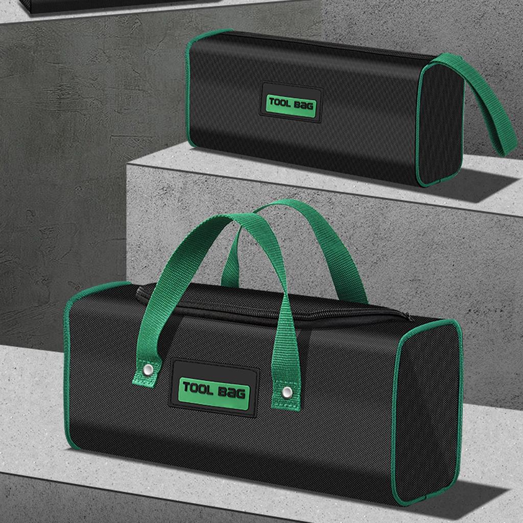 Портативная легкая сумка для хранения электрика, органайзеры для инструментов, зеленая ткань Оксфорд для разнорабочих, эффективное управление инструментами
