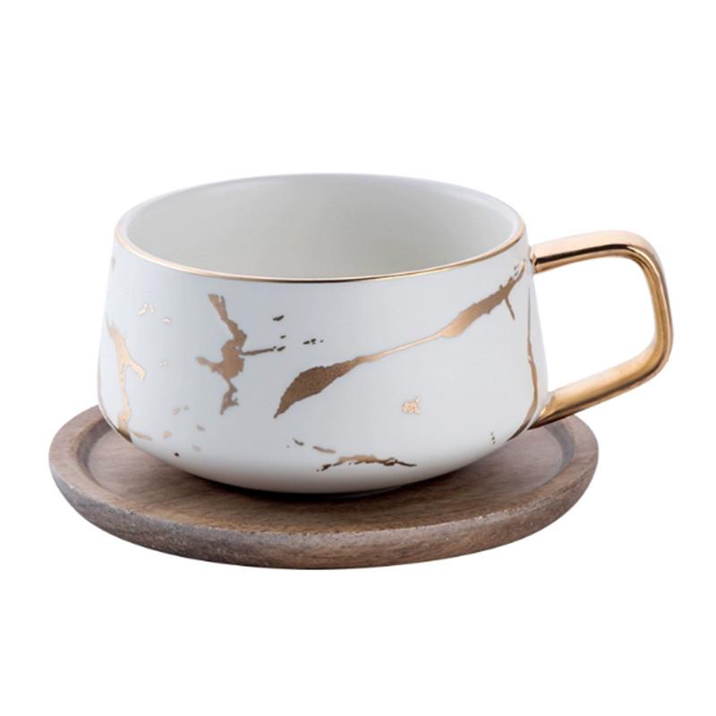 Кошачьи фекалии Кофейные чашки Итальянский сгущенный кофе Керамическая чашка Блюдце Костюм Чашка для дневного чая Маленькая кофейная чашка с ложкой Набор