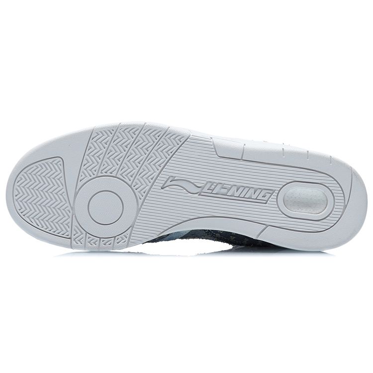 Li Ning 937 Deluxe Hi21 Амортизация Нескользящие Износостойкие Дышащие Поддержка Высокие Ретро Баскетбольные Кроссовки Мужские кроссовки Синие AGBR033-3