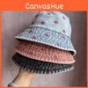 Women Casual Wide Brim Denim Hat With Cotton Breathability And Retro Embroidery