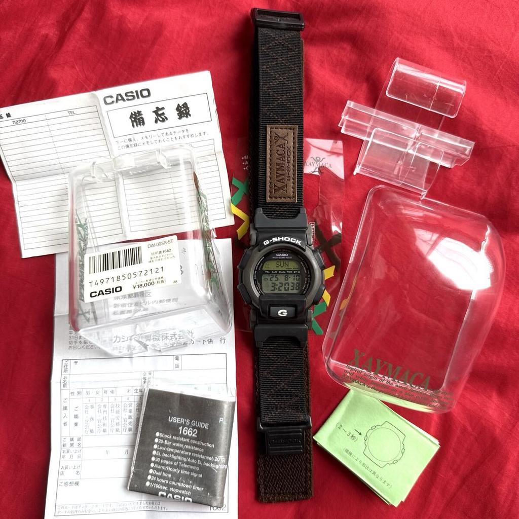 Casio Zaimaka с и Почтовая открытка Цифровые часы G-SHOCK DW-003 Коробка