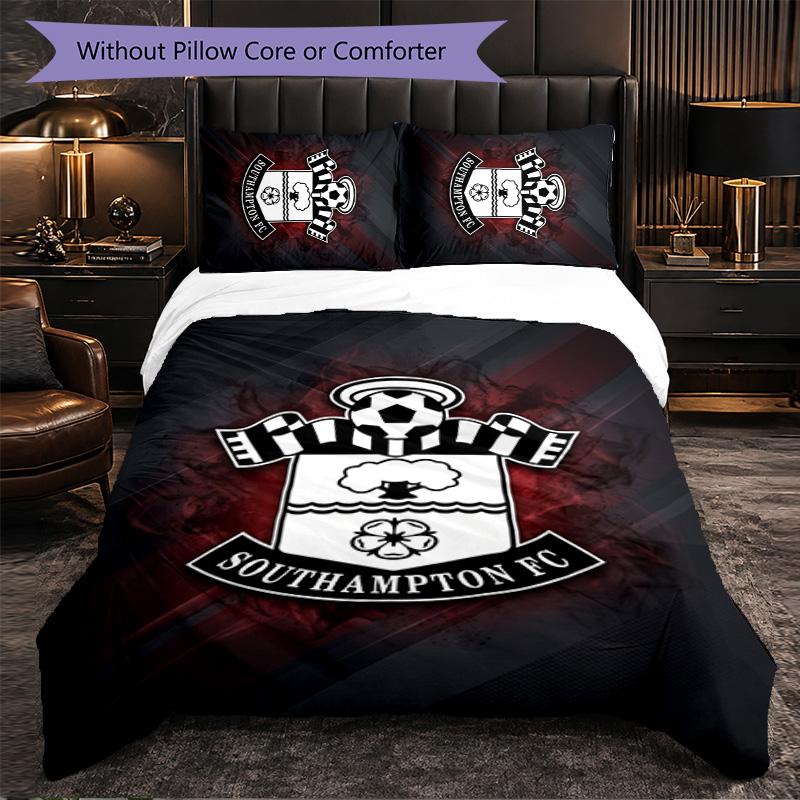 Southampton Themed Bedding 3Pcs Duvet Cover Set Decorative Bed Linen For Teen Room Home Decoration
