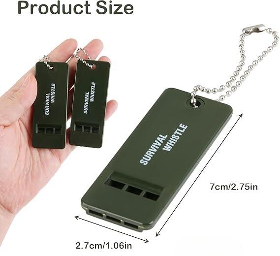 3/6/12 ШТ. Свисток для чрезвычайных ситуаций – Громкий пронзительный свисток для выживания в походе, самообороны и спасения | Плоский брелок-сигнализатор