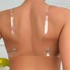 Women Invisible Strap Bra Plus Size Underwear Half Coverage Ultra-Thin Breathable Lingerie with Wired 85-100Cd Cup Top