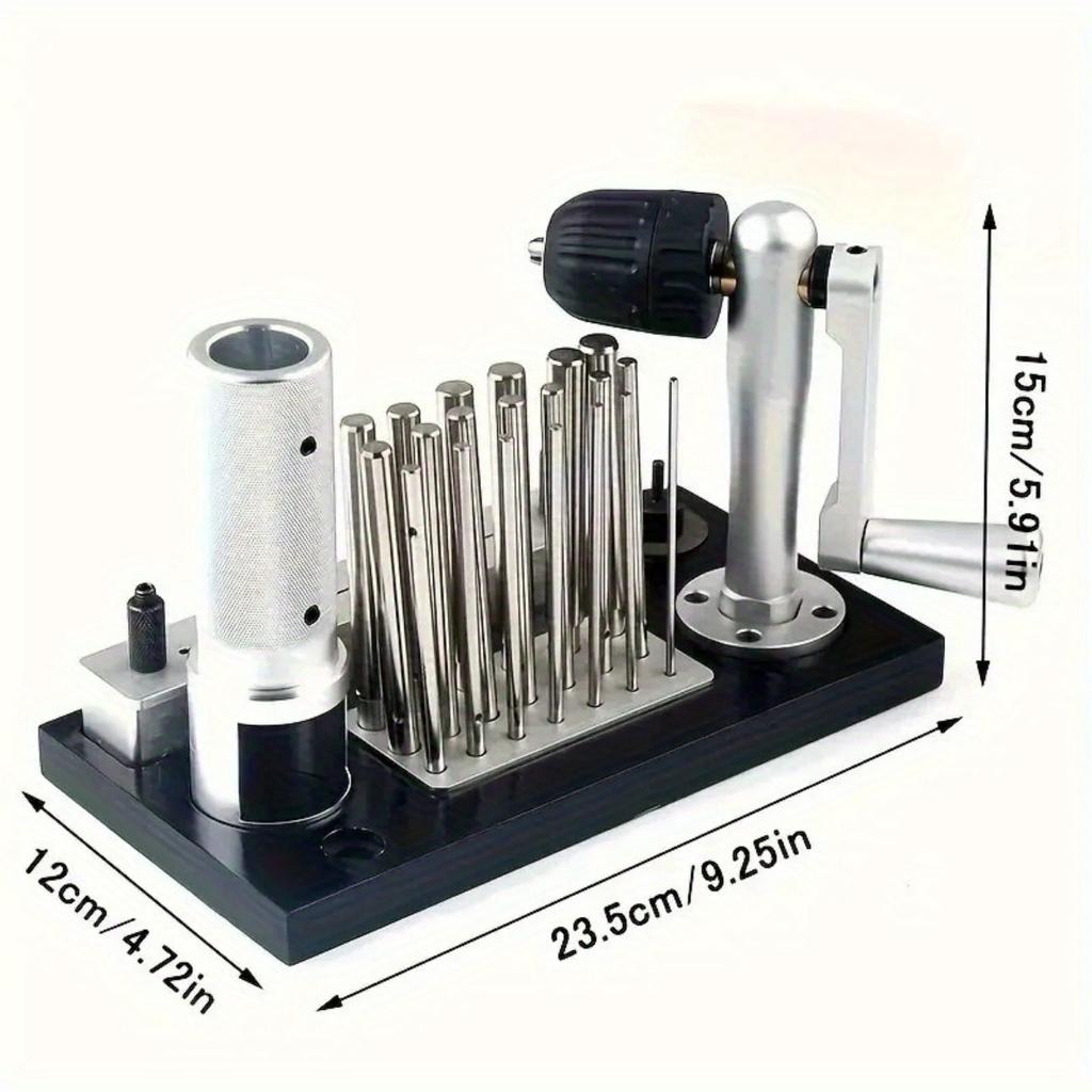 1pcs Stainless Steel Wire Puller with 20 Mandrels Small Round Tube Wire Tightener Hand Crank Hand Reel Wire Winder Jewellery Collar Tools Drawing