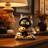 Festive Atmosphere Halloween Ornaments Wooden Ghost Pumpkin Ornaments Decorative Plate  Halloween