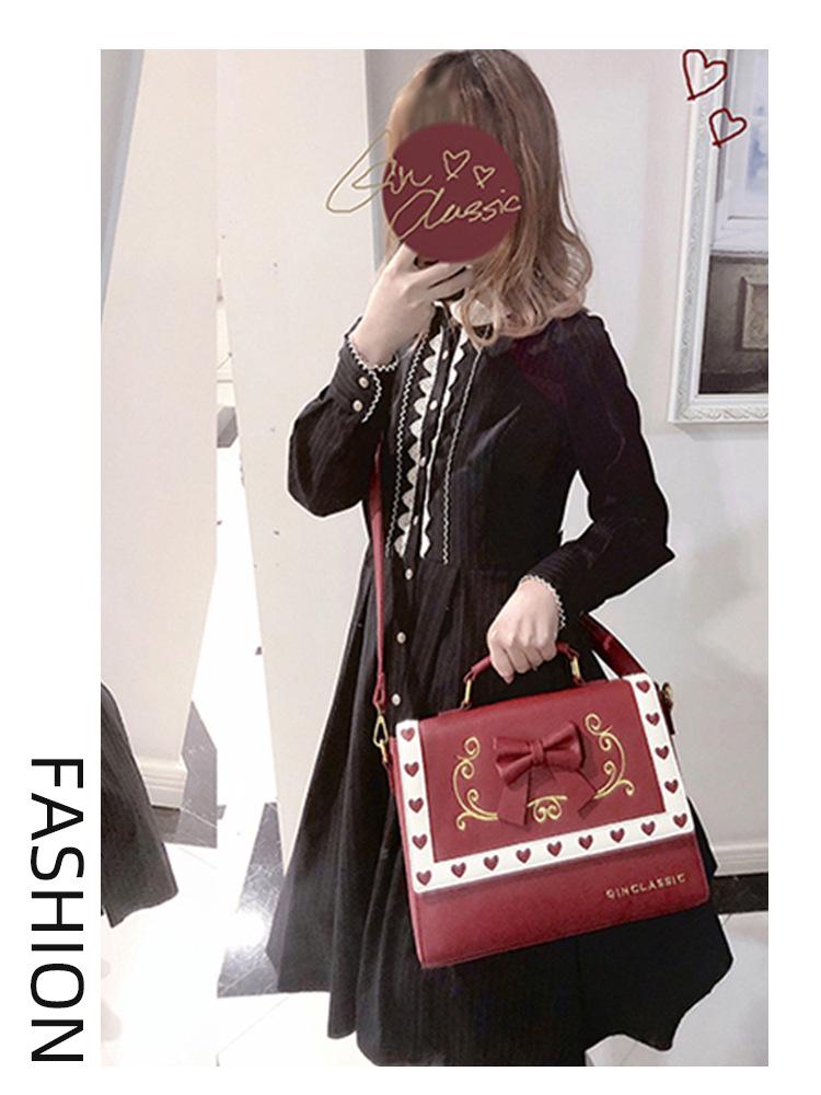 Сумка кроссбоди в стиле корейской лолиты: Модная сумочка Soft Girl с двойным плечевым ремнем