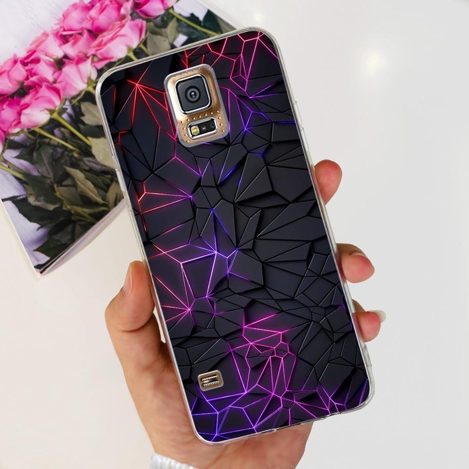 Чехол для Samsung Galaxy S5 G900F G900I i9600 S 5 Задняя крышка Крутой Рисованный Мягкий Силикон Прозрачный Чехол для Телефона Для Samsung S5 Neo Coque