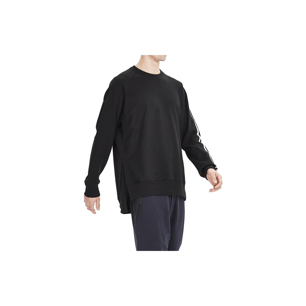 Y-3 Вязаный свитер с боковой полосой, мужские топы, черный FJ0388